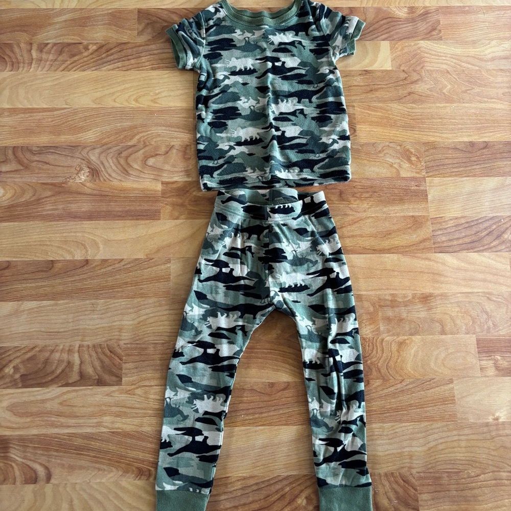 Camo Print Kids Pajama Set